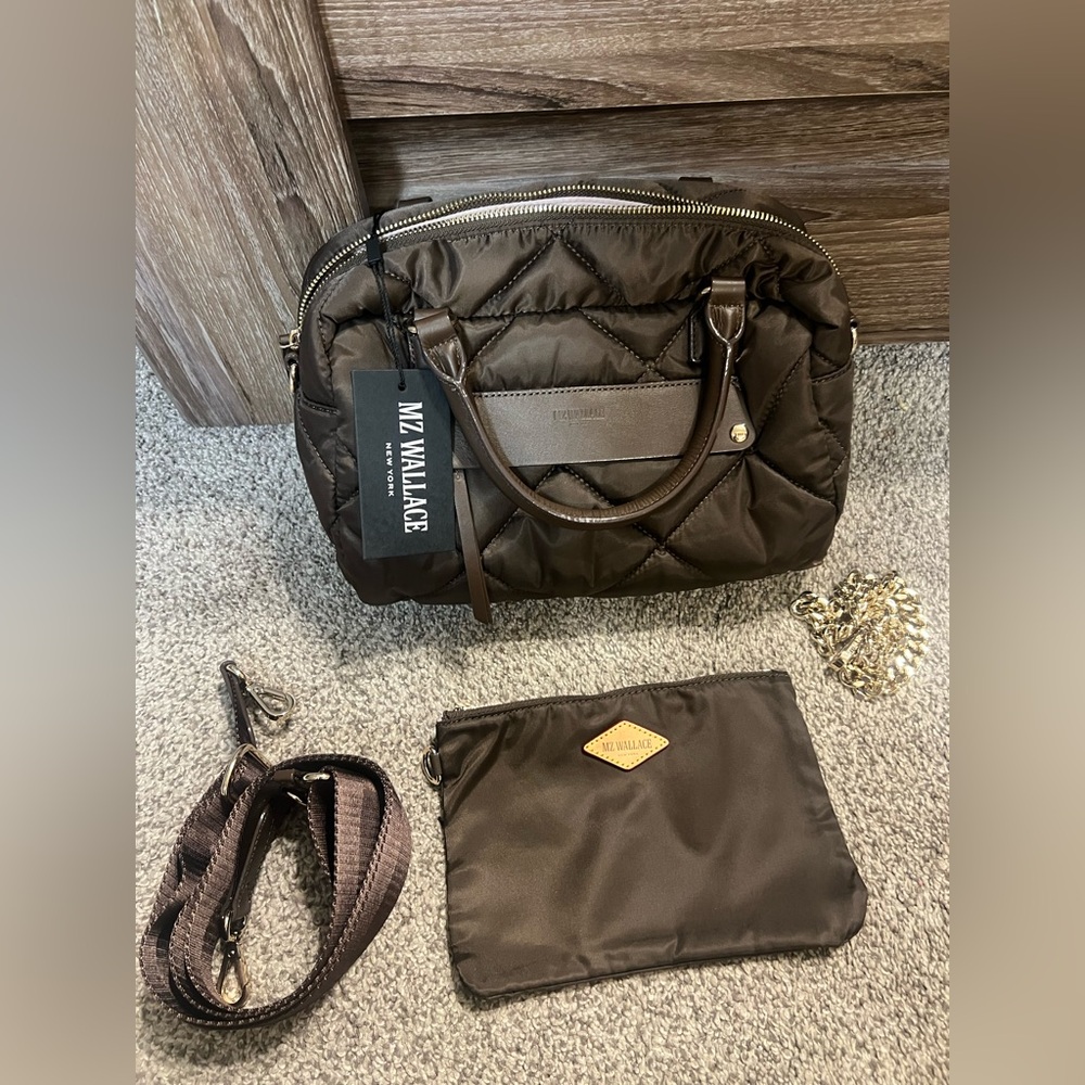 MZ Wallace walnut Madison Satchel